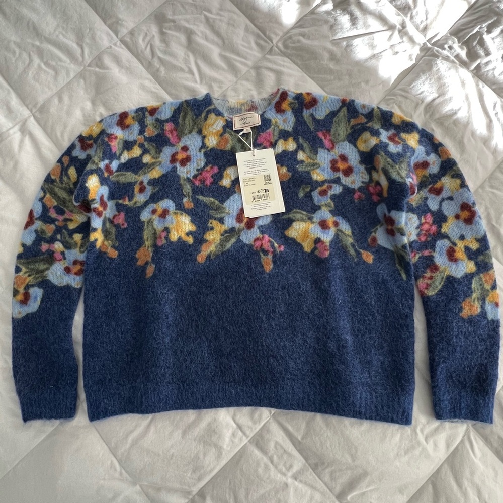 Sezane Lyanna Jumper - Sézane X Aimie Poetry Blue - Size XS